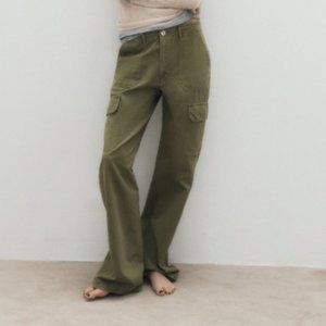 Zara TRF STRAIGHT CARGO PANTS